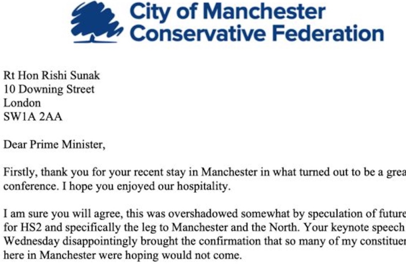 Letter to PM